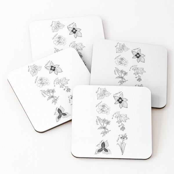 Item preview, Oregon Forest Spring - Black Outline designed and sold by Fernheart Designs.