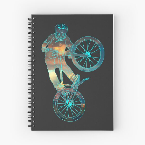 Item preview, Cat Tabletop Bike Trick in Snow Mountain under Clouds designed and sold by artOfCal013.