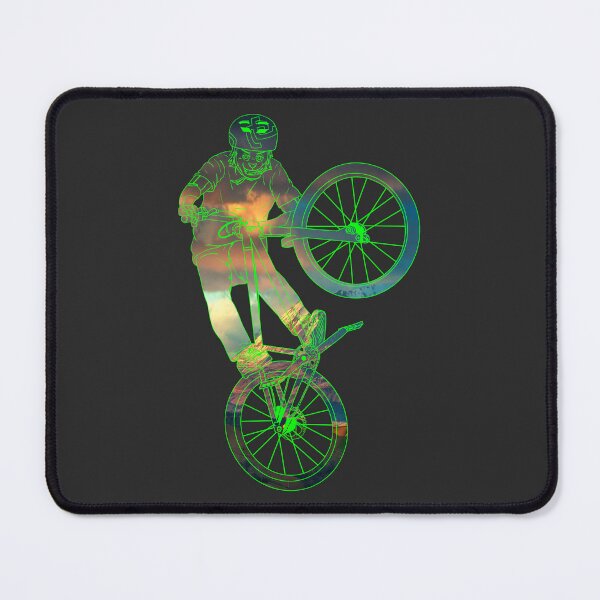 Item preview, Cat Tabletop Bike Trick in Snow Mountain under Clouds designed and sold by artOfCal013.