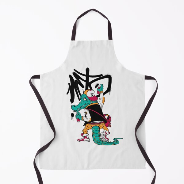 Item preview, Crocodile character doing a graffiti illustration designed and sold by StevanoArt.
