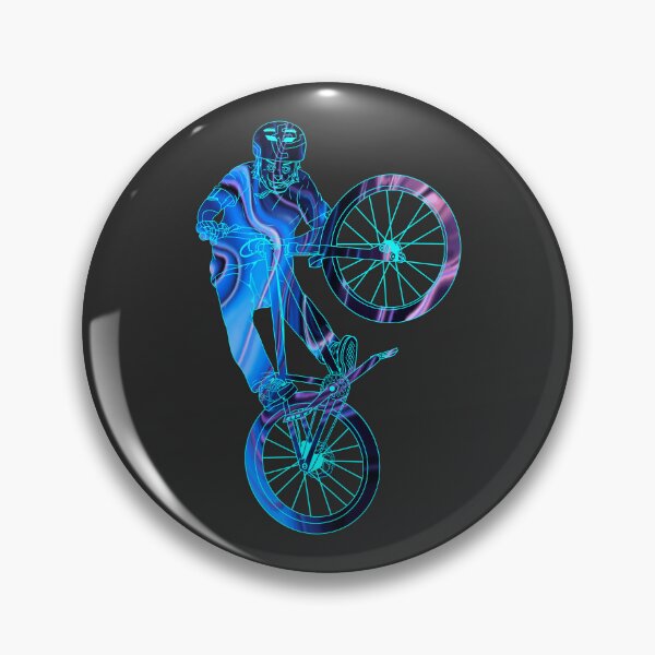 Item preview, Cat Tabletop Bike Trick in Acrylic Blue Marble designed and sold by artOfCal013.