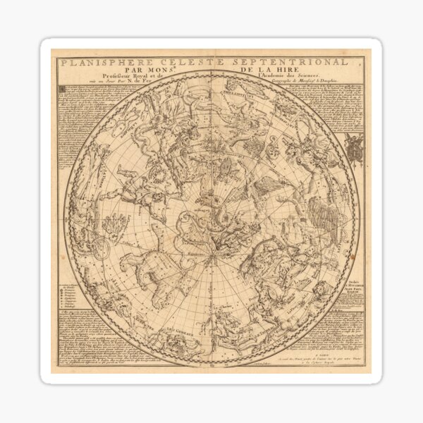 Item preview, Ancient astrological map 1709 designed and sold by trotamundos.
