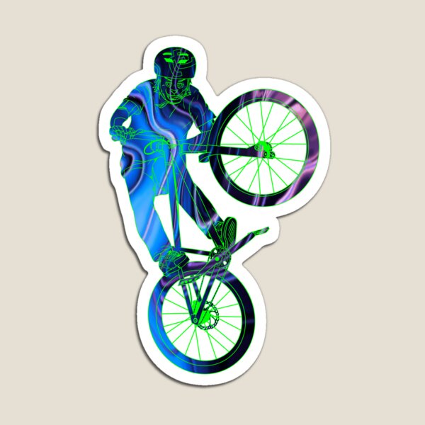 Item preview, Cat Tabletop Bike Trick in Acrylic Blue Purple Marble designed and sold by artOfCal013.