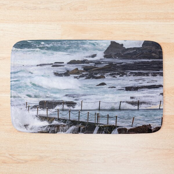 Item preview, Wild storms Avalon Beach Ocean Pool Australia designed and sold by Martin Berry Photography.