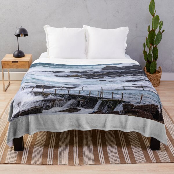Item preview, Wild storms Avalon Beach Ocean Pool Australia designed and sold by Martin Berry Photography.