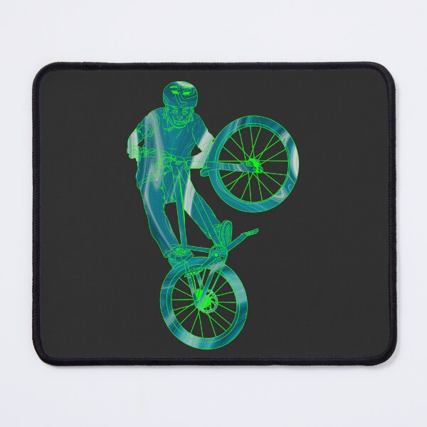 Item preview, Cat Tabletop Bike Trick in Acrylic Green Marble designed and sold by artOfCal013.