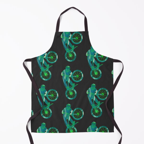 Item preview, Cat Tabletop Bike Trick in Acrylic Green Marble designed and sold by artOfCal013.