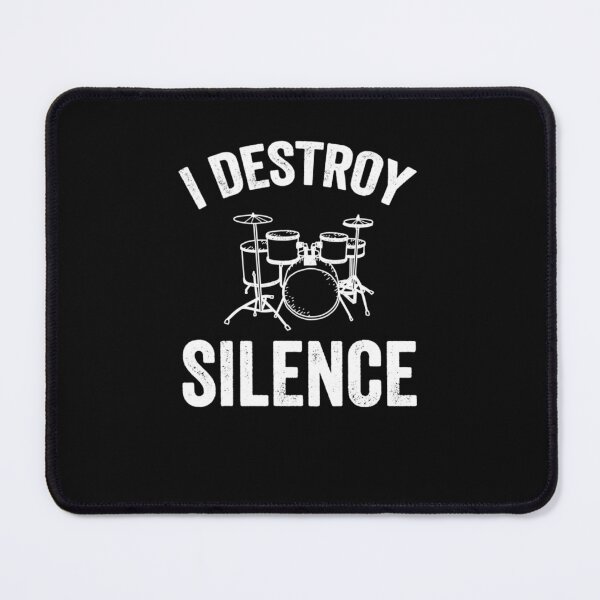 Item preview, I destroy silence - drummer gift Essential T-Shirt designed and sold by ValeriaFuentess.