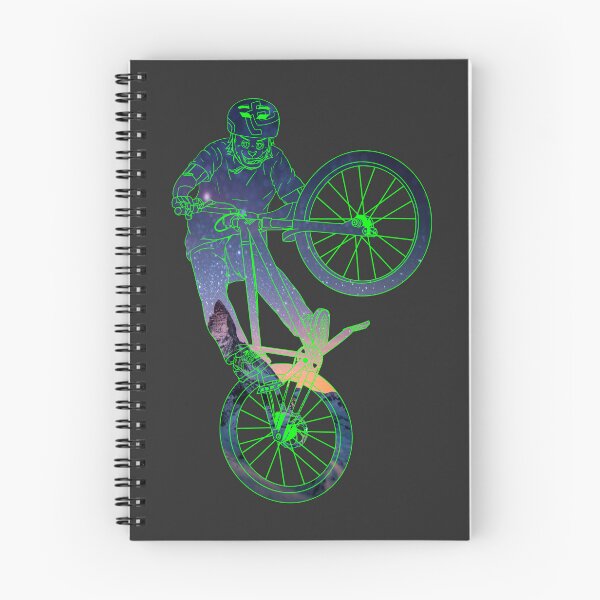 Item preview, Cat Tabletop Bike Trick in Mountain under Stars designed and sold by artOfCal013.