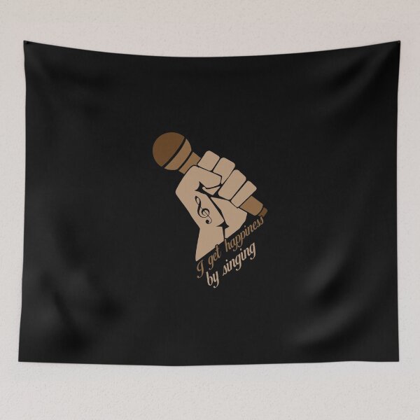 Item preview, I get happiness by singing Essential T-Shirt designed and sold by ValeriaFuentess.