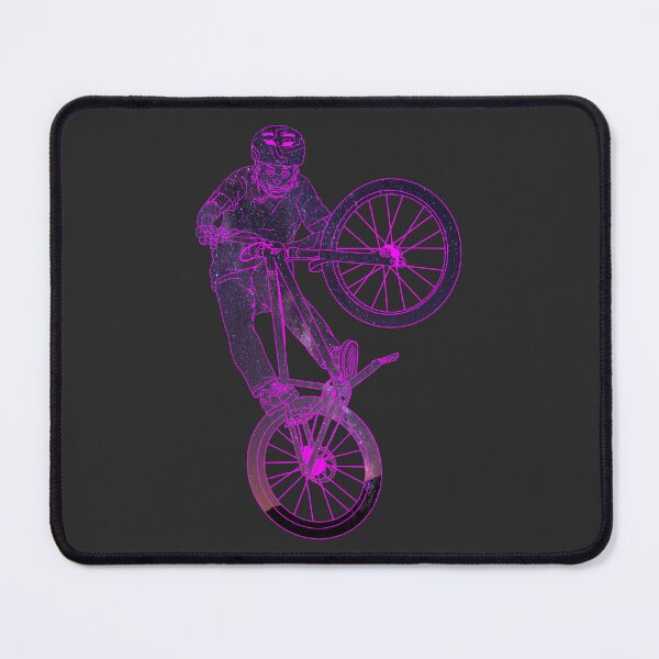 Item preview, Cat Tabletop Bike Trick in Purple Starry Sky designed and sold by artOfCal013.