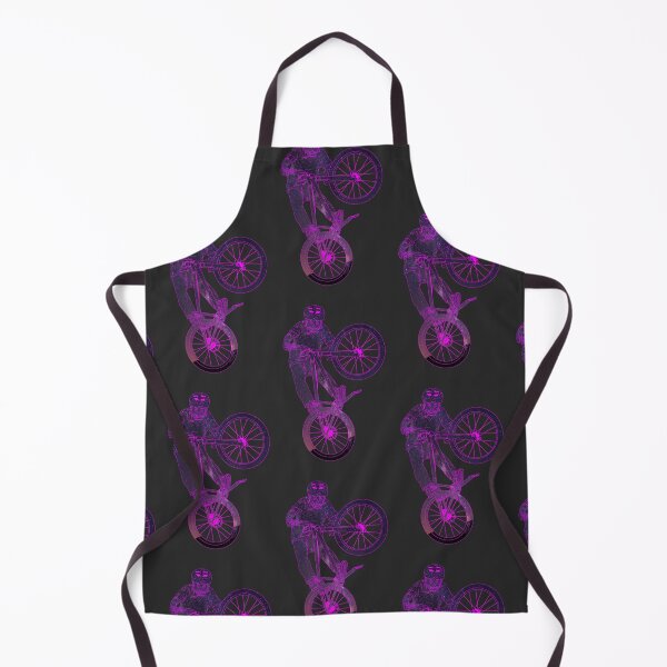 Item preview, Cat Tabletop Bike Trick in Purple Starry Sky designed and sold by artOfCal013.