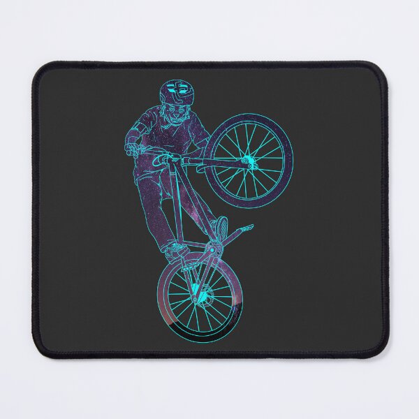 Item preview, Cat Tabletop Bike Trick in Purple Starry Sky designed and sold by artOfCal013.