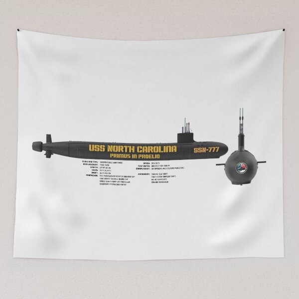 Item preview, USS North Carolina (SSN-777) • Primus in Proelio designed and sold by amuseXpress.