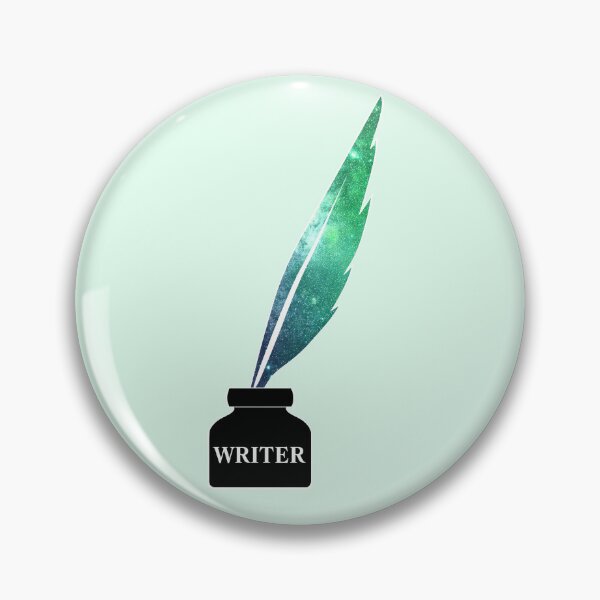 Item preview, Writer Quill and Ink (Green Shimmer Gradient) designed and sold by MaggieWolff24.
