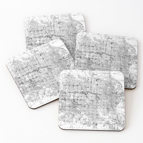 Item preview, Omaha White Map designed and sold by multiplicitymap.
