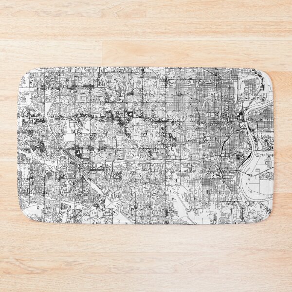 Item preview, Omaha White Map designed and sold by multiplicitymap.