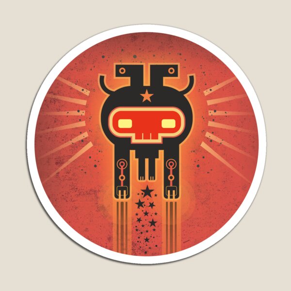 ELECTROCHAMAN Red face Magnet
