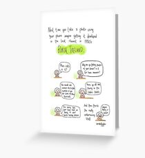 Modern photography Greeting Card