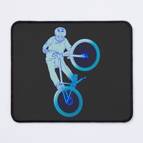 Item preview, Cat Tabletop Bike Trick in Aqua Colors designed and sold by artOfCal013.