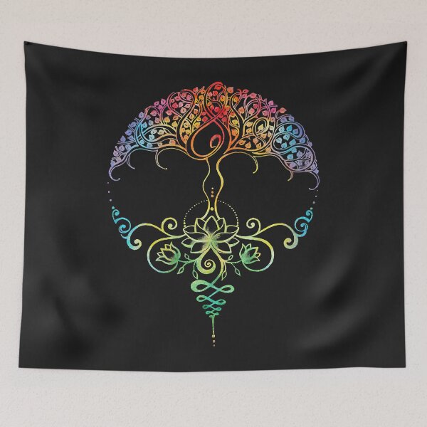 Item preview, Womens Mandala Lotus Unalome Tree of Life designed and sold by JeffDavi12.