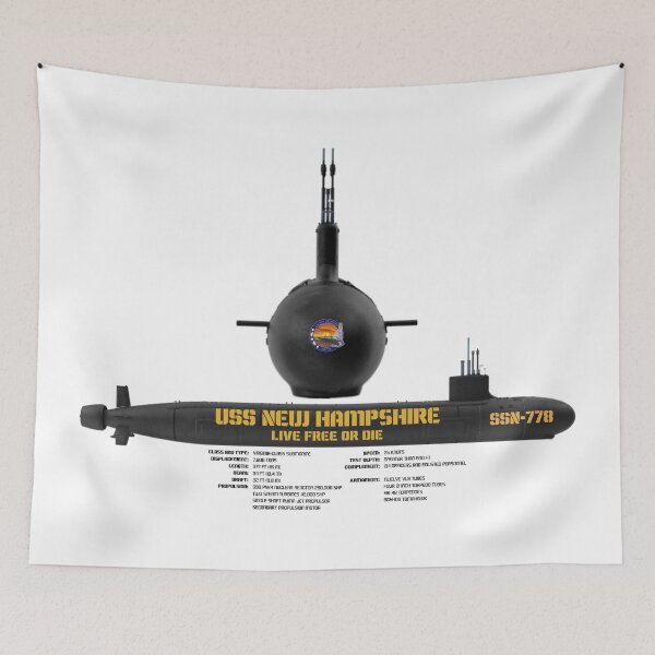 Item preview, USS New Hampshire (SSN-778) • Live Free or Die designed and sold by amuseXpress.