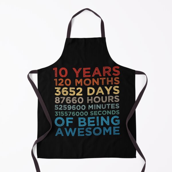 Item preview, Kids 10th Birthday 10 Years Old Vintage Retro 120 Months Boys And Girls designed and sold by pedrored369.