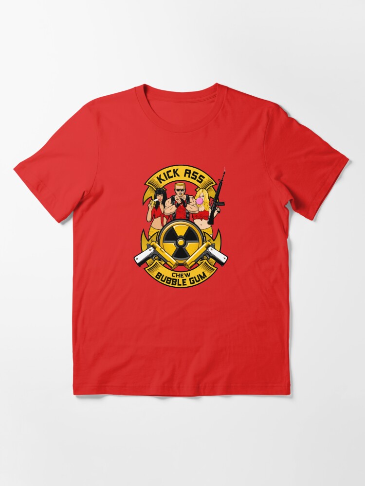 Alternate view of Kick ass! Chew bubble gum! Essential T-Shirt