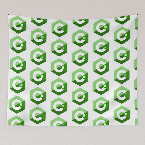 Item preview, c # c sharp green designed and sold by yourgeekside.