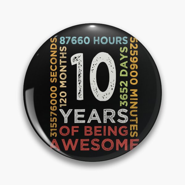 Artikelvorschau, Coole Kinder 10. Geburtstag 10 Jahre alt Vintage Retro 120 Monate Jungen und Mädchen entworfen und verkauft von pedrored369.