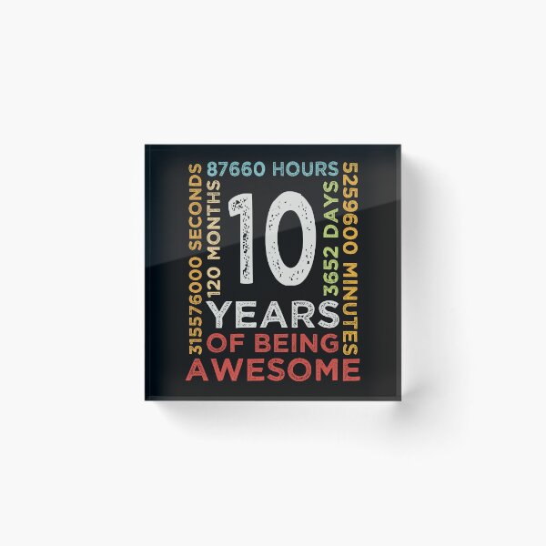 Item preview, Cool Kids 10th Birthday 10 Years Old Vintage Retro 120 Months Boys And Girls designed and sold by pedrored369.