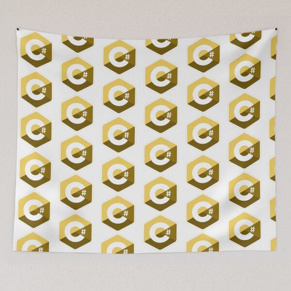 Item preview, c # c sharp yellow designed and sold by yourgeekside.
