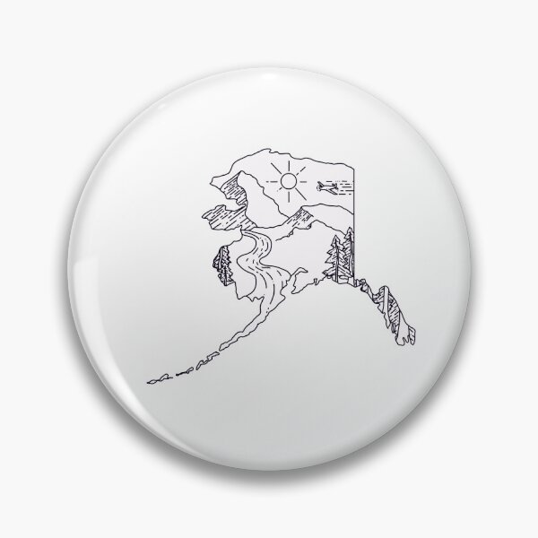 Item preview, Alaska Landscape Outline designed and sold by catherinekifer.