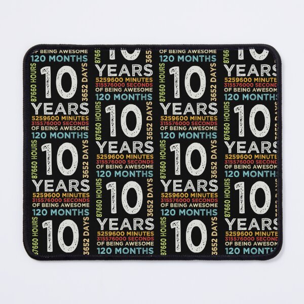 Item preview, Funny Kids 10th Birthday 10 Years Old Vintage Retro 120 Months Boys And Girls designed and sold by pedrored369.