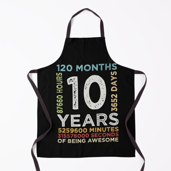 Item preview, Funny Kids 10th Birthday 10 Years Old Vintage Retro 120 Months Boys And Girls designed and sold by pedrored369.