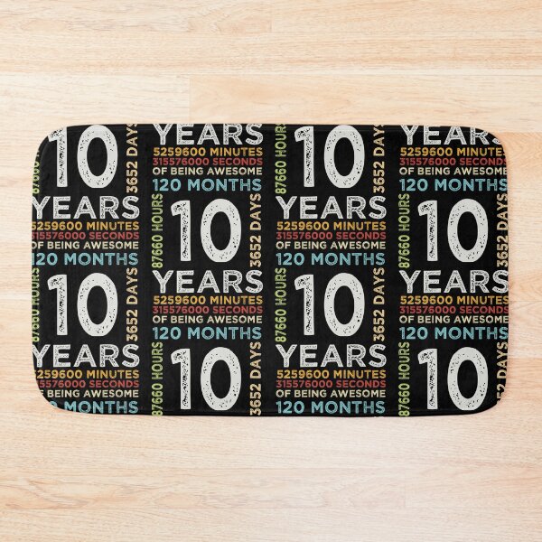 Item preview, Funny Kids 10th Birthday 10 Years Old Vintage Retro 120 Months Boys And Girls designed and sold by pedrored369.