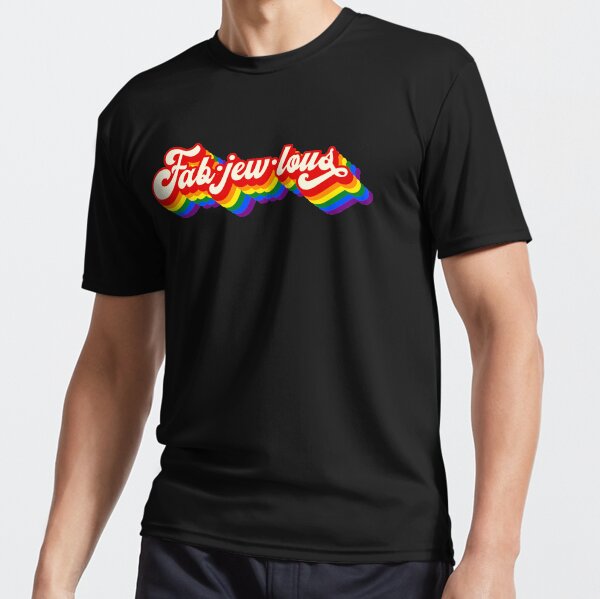 Item preview, Fabjewlous Retro Style Jewish and Gay Pride Rainbow Flag  designed and sold by JoBella-Designs.