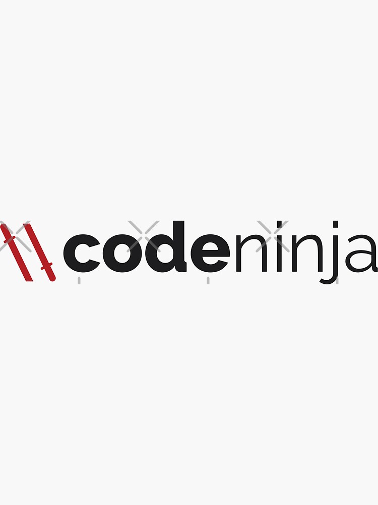 Thumbnail 3 of 3, Sticker, ninja code designed and sold by yourgeekside.