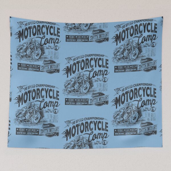 Item preview, Motorcycle camp slim fit t-shirt Essential T-Shirt designed and sold by KlausDieterd.