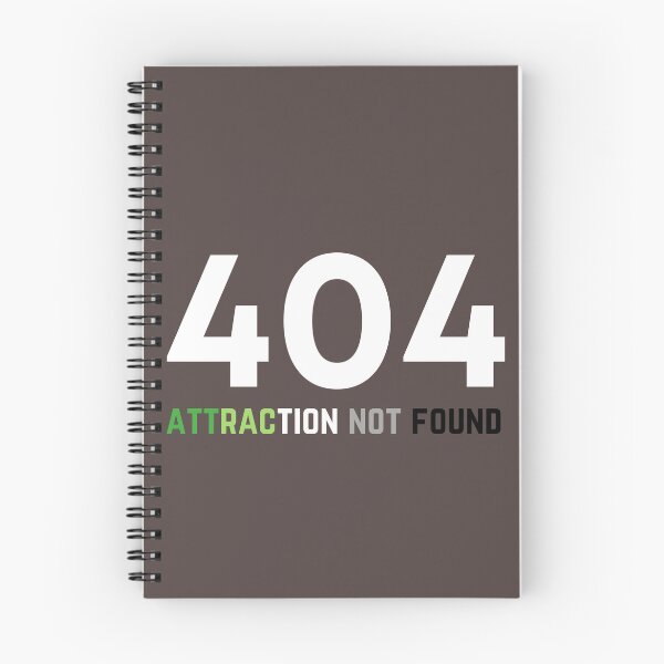 Item preview, 404 Aro Attraction Not Found. Aromantic Pride designed and sold by Subtle Pride Shop.