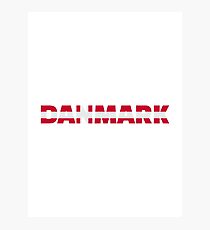 Danmark flag Photographic Print
