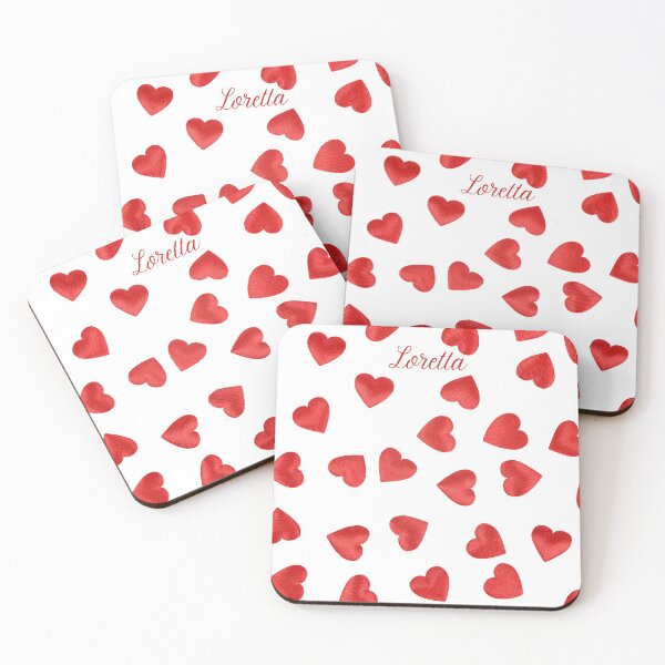 Item preview, Loretta Red Hearts Design  designed and sold by debmund.