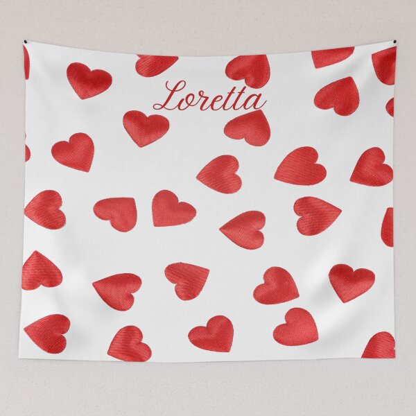 Item preview, Loretta Red Hearts Design designed and sold by debmund.