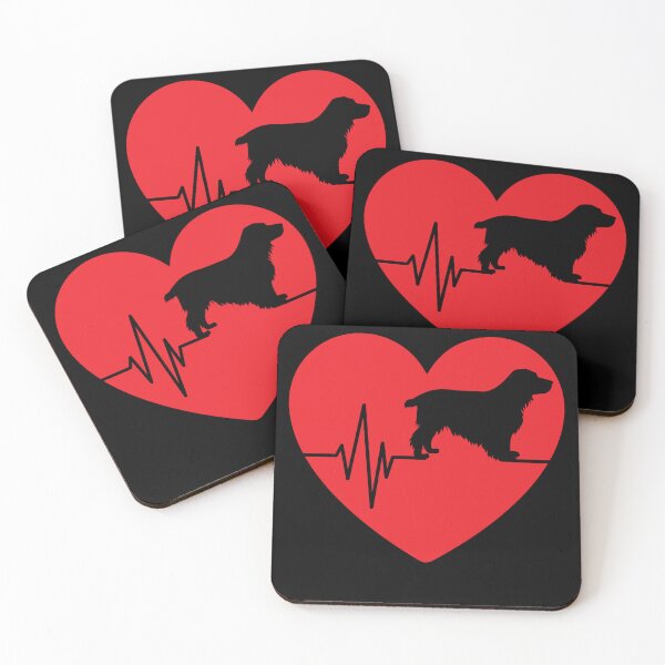 Artikelvorschau, lustige Cocker spaniel-HundeSilhouette für Frauenherzgeschenke entworfen und verkauft von alaechamlal.