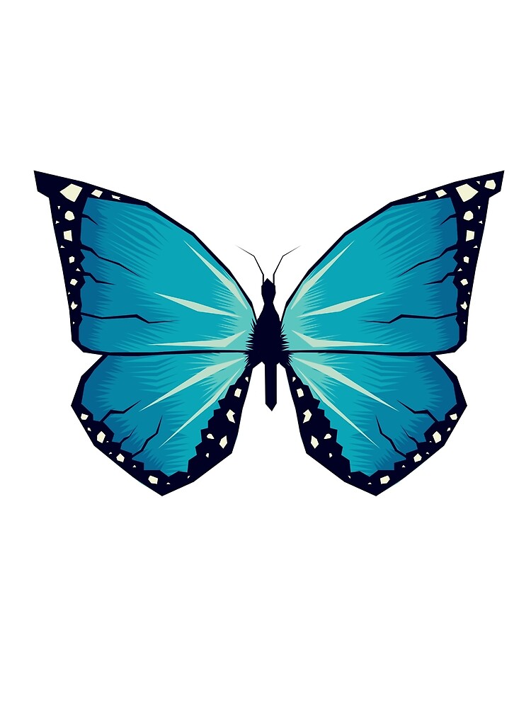 "Blue Monarch Butterfly" Poster for Sale by Wumbology25 Redbubble