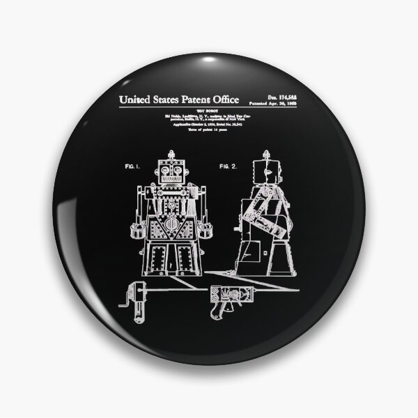 Artikelvorschau, Robert der Roboter Spielzeug Patent Weiß entworfen und verkauft von TracyWa2088488.