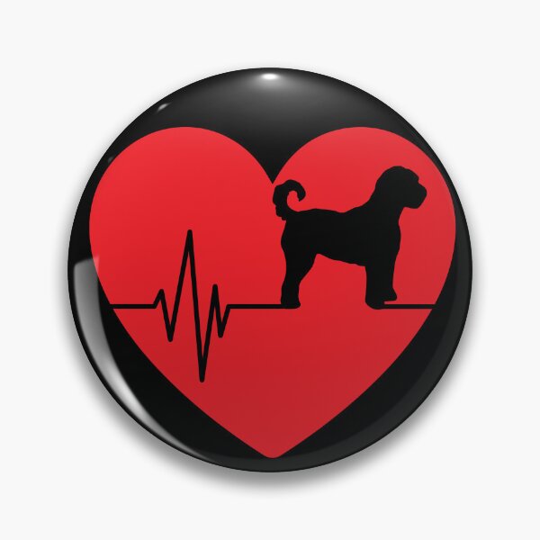 Item preview, labradoodle dog silhouette for women heart gifts designed and sold by alaechamlal.