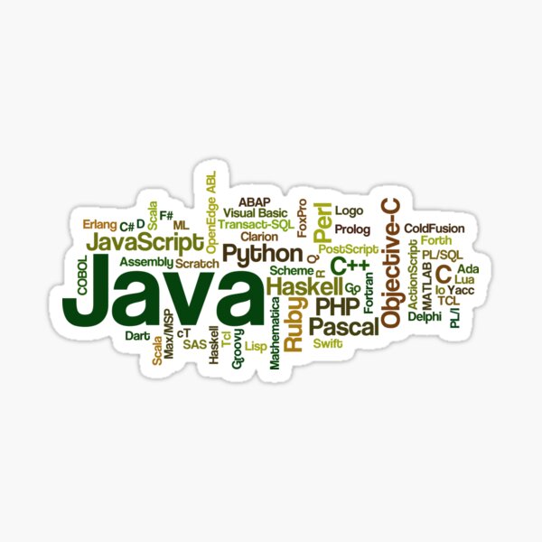 programming languages cloud java Sticker