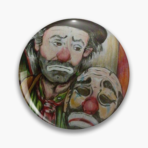 Artikelvorschau, Emmett Kelly mit Maske entworfen und verkauft von Letsdrawon.