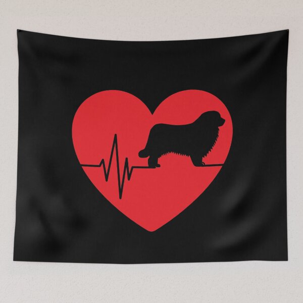 Item preview, newfoundland dog silhouette for women heart gifts designed and sold by alaechamlal.